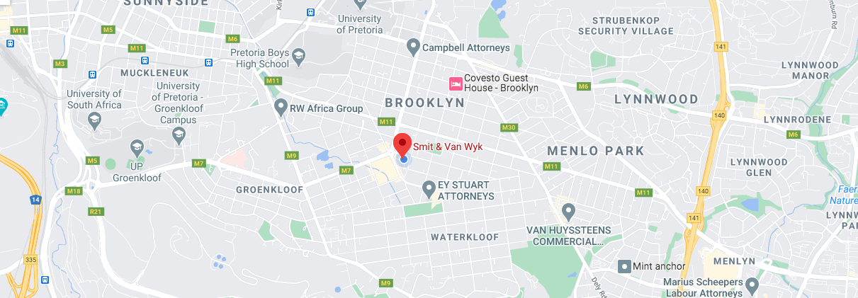 Smit & Van Wyk Map